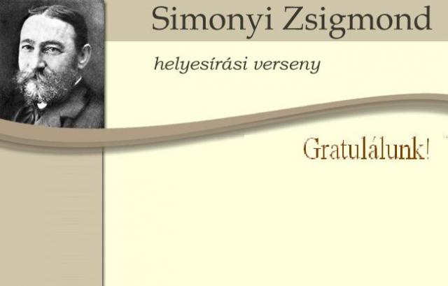 Simonyi Zsigmond helyesírási verseny