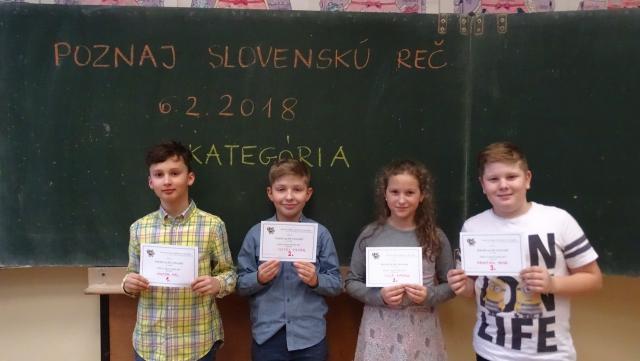 Poznaj slovenskú reč - iskolai forduló